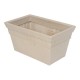MACETA RECTANGULAR BEIGE 18.7" - Envío Gratuito