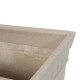 MACETA RECTANGULAR BEIGE 18.7" - Envío Gratuito