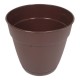 MACETA PLÁSTICO CON PLATO 12" CHOCOLATE - Envío Gratuito