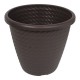 MACETA PLÁSTICA SAMAR 16" CHOCOLATE - Envío Gratuito