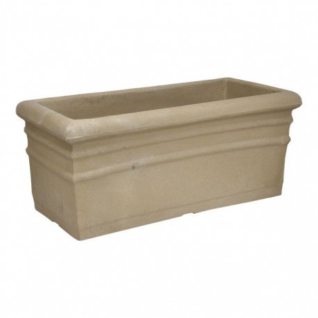 MACETA RECTANGULAR 30" X 40" BEIGE MADRID - Envío Gratuito