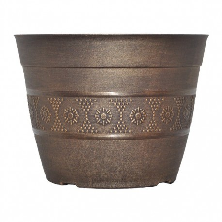 MACETA PLÁSTICA SIERRA DORADA 25 CM - Envío Gratuito
