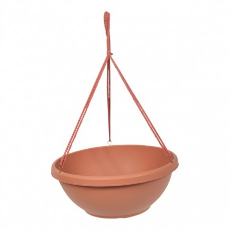 MACETA DE PLÁSTICO DE 14" COLGANTE DE TERRA COTA - Envío Gratuito