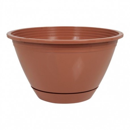 MACETA PLÁSTICA 10" COLGANTE TERRA COTA - Envío Gratuito