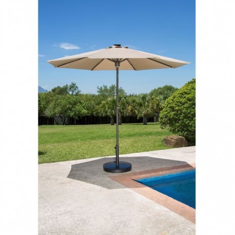 SOMBRILLA CON LUZ LED 2.74M - Envío Gratuito