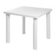 MESA CUADRADA BLANCA 72X80 CM RESINA - Envío Gratuito