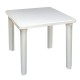 MESA CUADRADA BLANCA 72X80 CM RESINA - Envío Gratuito