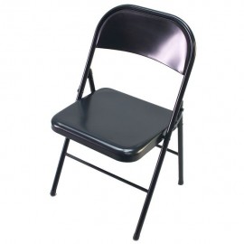 SILLA PLEGABLE NEGRA - Envío Gratuito