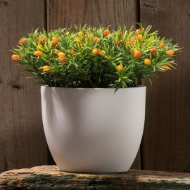 PLANTA DEC FLOR NARANJA B - Envío Gratuito