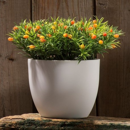 PLANTA DEC FLOR NARANJA B - Envío Gratuito