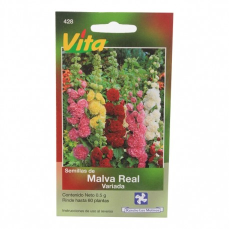 SEMILLAS DE MALVA REAL VARIADA 428 - Envío Gratuito