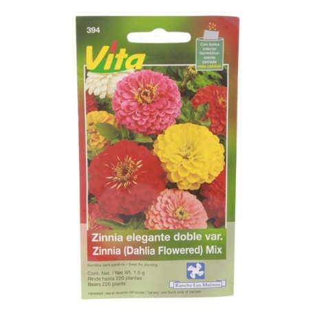 ZINNIA ELEGANTO DOBLE VARILLA - Envío Gratuito