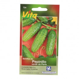 SEMILLAS DE PEPINILLO VERDE DE PARIS 724 - Envío Gratuito