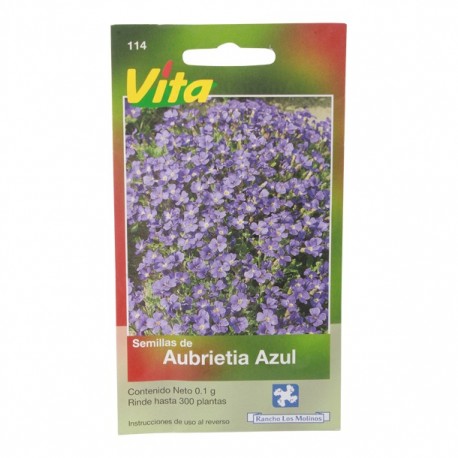 SEMILLAS DE AUBRIETIA AZUL 114 - Envío Gratuito
