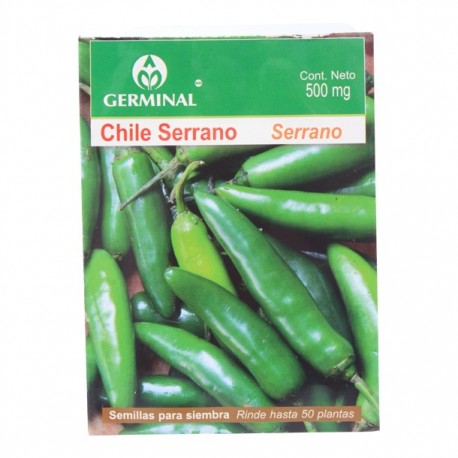 SEMILLAS DE CHILE SERRANO 209 - Envío Gratuito