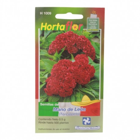 SOBRE CON SEMILLAS FLOR MANO DE LEÓN (TERCIOPELO) - Envío Gratuito