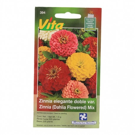 SEMILLAS DE ZINNIA LILLIPUT VARIADA 396 - Envío Gratuito