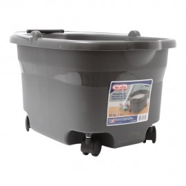 CUBETA CON RUEDAS GRIS 18.9 LITROS - Envío Gratuito