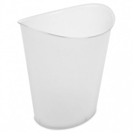 BOTE BASURA OVAL TRASLUCIDO 11.3 LT - Envío Gratuito