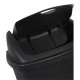 BOTE DE BASURA SWING-TOP NEGRO 50 L - Envío Gratuito
