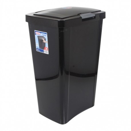 BOTE TOUCH-TOP NEGRO 49 L - Envío Gratuito