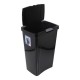 BOTE TOUCH-TOP NEGRO 49 L - Envío Gratuito