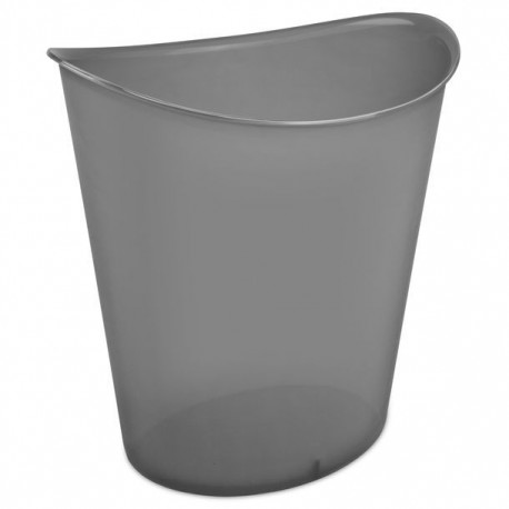 BOTE BASURA OVAL GRIS TRASL 11.3 LT - Envío Gratuito