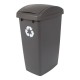 BOTE PARA BASURA 47 L TAPA ABATIBLE - Envío Gratuito