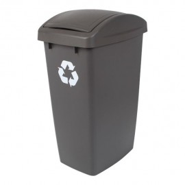 BOTE PARA BASURA 47 L TAPA ABATIBLE - Envío Gratuito