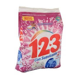 DETERGENTE 123 SUAVIZANTE JAZMÍN 900 GR - Envío Gratuito