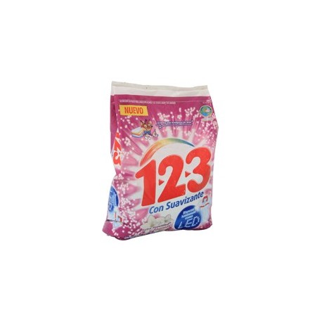 DETERGENTE 123 SUAVIZANTE JAZMÍN 900 GR - Envío Gratuito