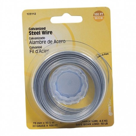 ALAMBRE GALVANIZADO 22 100 PIES - Envío Gratuito