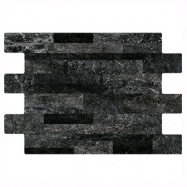 PISO CUARCITA 34X50 NEGRA 1.21M2 DALTILE - Envío Gratuito