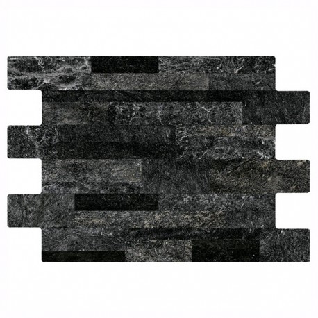 PISO CUARCITA 34X50 NEGRA 1.21M2 DALTILE - Envío Gratuito
