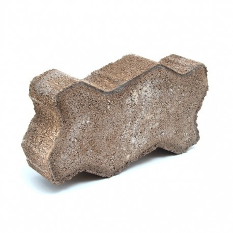 ADOQUÍN MERCURIO 11.9 X 22.3 X 6 CM CAFÉ - Envío Gratuito