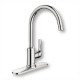 MEZCLADORA MONOMANDO PARA COCINA CHARMANT ACERO INOXIDABLE - Envío Gratuito