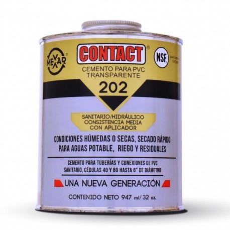 CEMENTO CONTACT PVC TRANSP 32 OZ 947 ML - Envío Gratuito