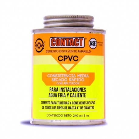 CEMENTO CONTACT CPVC 8 OZ 240 ML - Envío Gratuito
