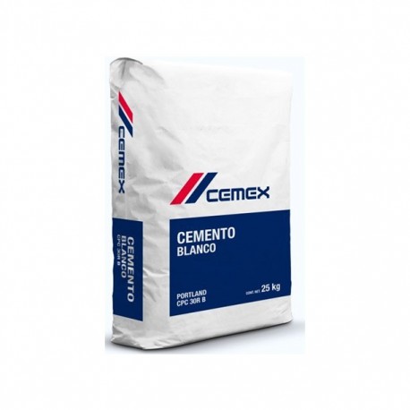 CEMENTO BLANCO 25 KG - Envío Gratuito