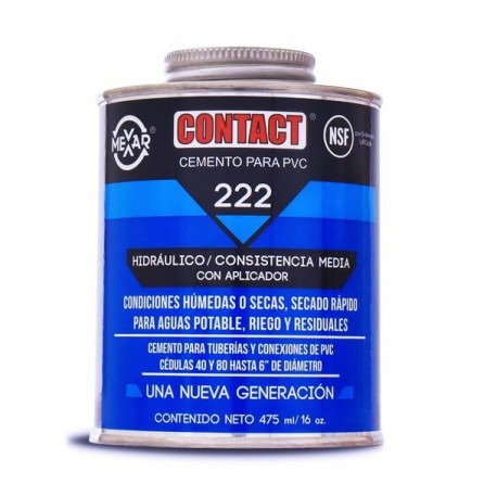 CEMENTO CONTACT PVC AZUL 16 OZ 474ML - Envío Gratuito