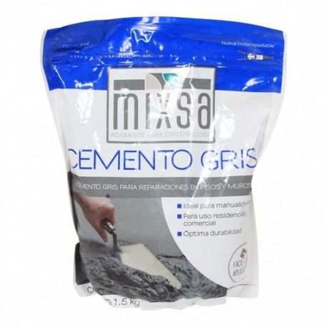 CEMENTO GRIS 1.5 KG - Envío Gratuito