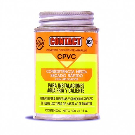 CEMENTO CONTACT CPVC 4 OZ 120 ML - Envío Gratuito