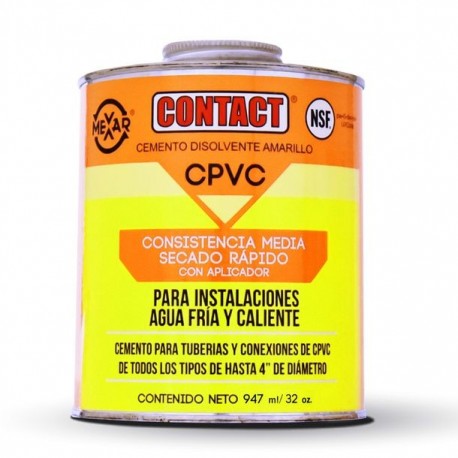 CEMENTO CONTACT CPVC 32OZ 947 ML - Envío Gratuito