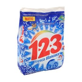 DETERGENTE 123 FRESCA BLANCURA 900 GR - Envío Gratuito