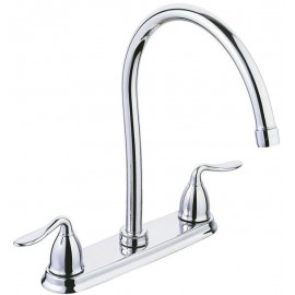 MEZCLADORA DE DOS MANERALES PARA COCINA EXCLUSIVE CROMO - Envío Gratuito