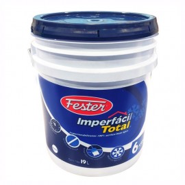 IMPERMEABILIZANTE FESTER IMPERFACIL TOTAL 6 ANOS BLANCO 19L - Envío Gratuito