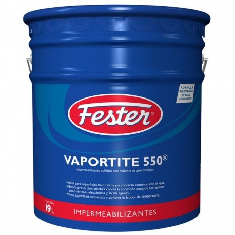 IMPERMEABILIZANTE ASFÁLTICO FESTER VAPORTITE 19L - Envío Gratuito