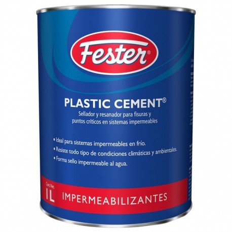 SELLADOR Y CALAFATEADOR FESTER PLASTIC CEMENT 1L - Envío Gratuito