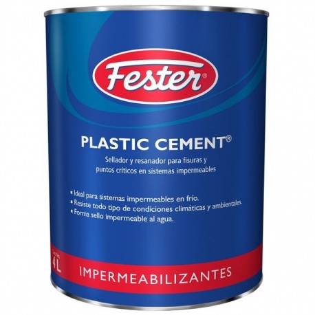 SELLADOR Y CALAFATEADOR FESTER PLASTIC CEMENT 4L - Envío Gratuito