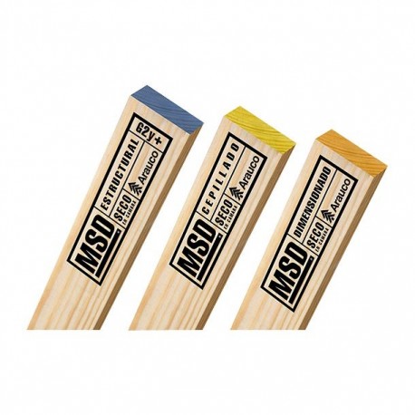 "MADERA MSD 1"" X 4"" X 10.5 PIES" - Envío Gratuito